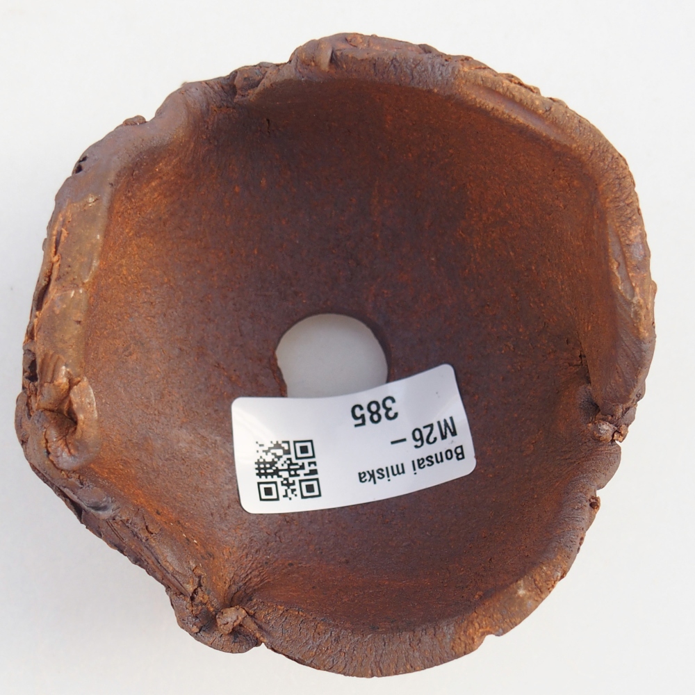 Keramikschale 8,5 x 8,5 x 6,5 cm , Farbe braun