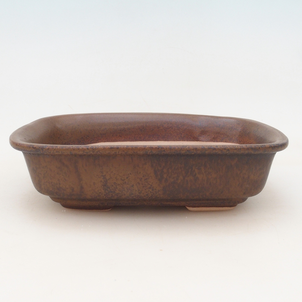Bonsai-Schale H02 - 19 x 13 x 5 cm - braun