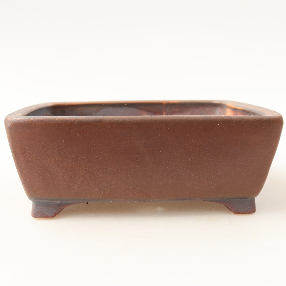 Keramik-Bonsai-Schale 13,5 x 11 x 5 cm, Farbe: braun