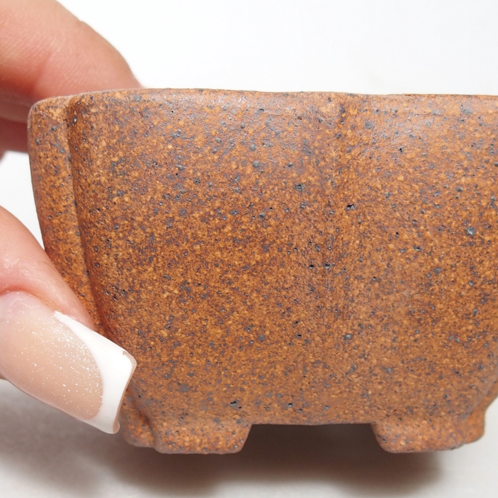 Schale 7 x 7 x 4 cm braun