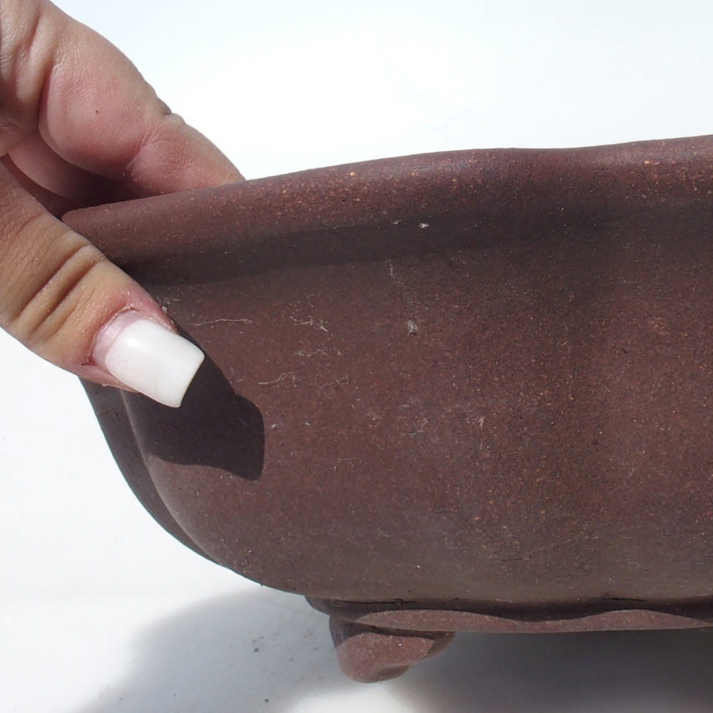 Bonsaischale 28 x 28 x 9,5 cm Birke braun