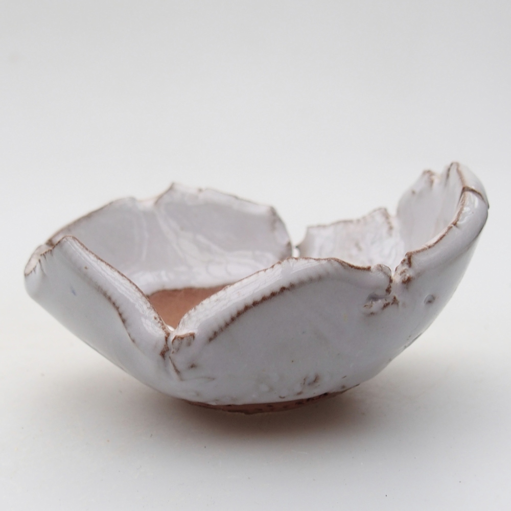 Keramikschale 9 x 8 x 5 cm , Farbe weiß