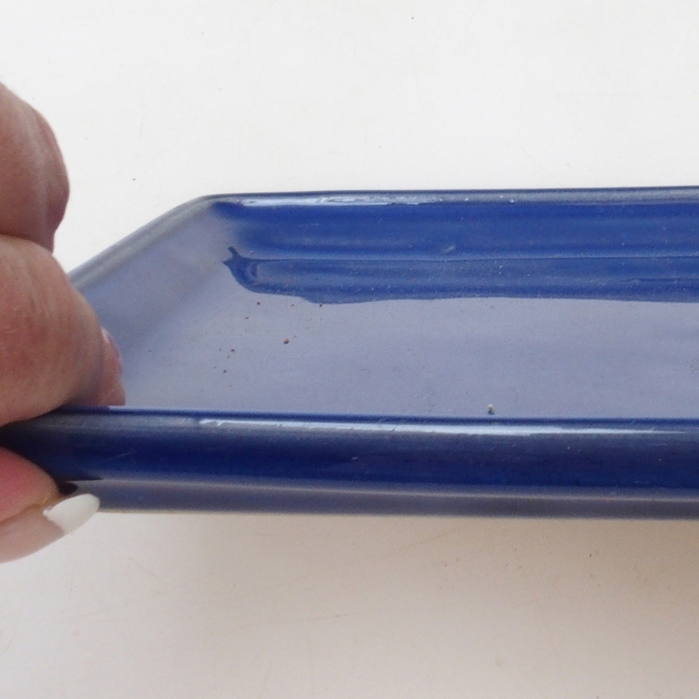 Bonsai Untersetzer Rechteck 19,5 x 14 x 1,5 cm - blau