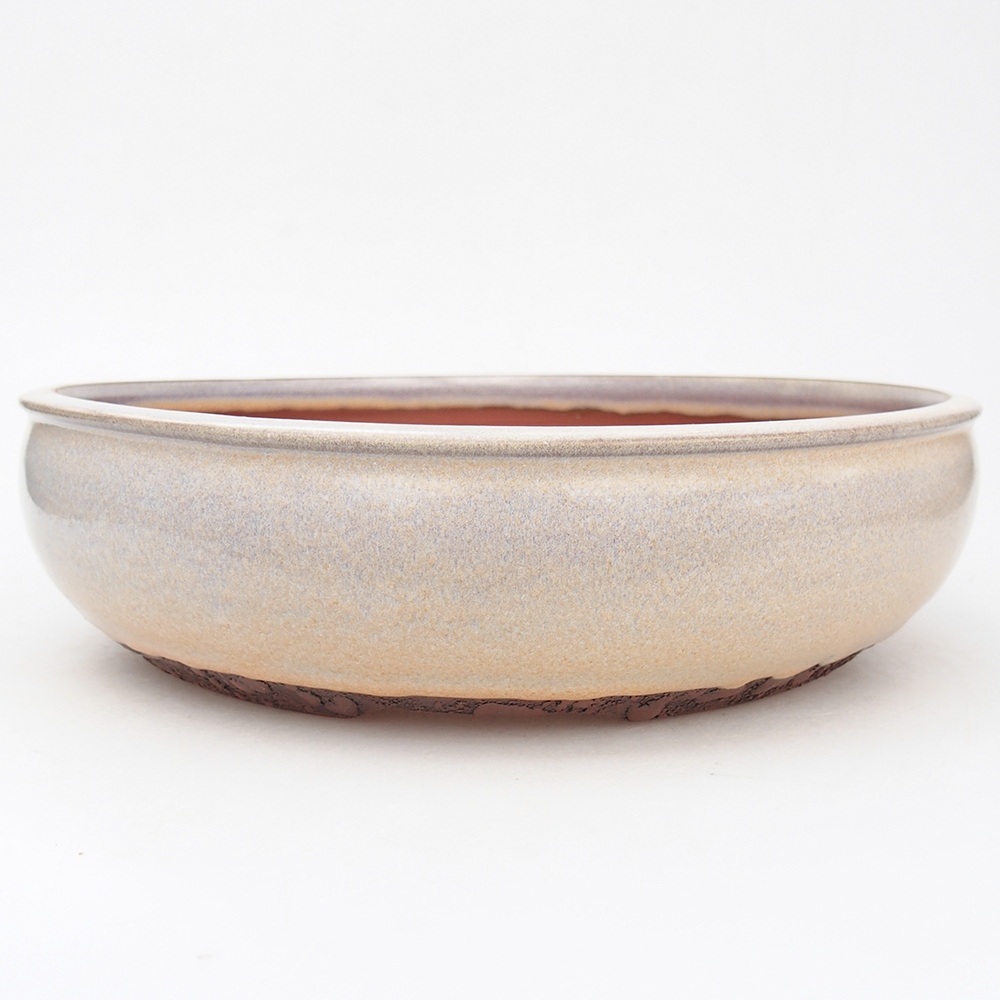 Bonsaischale aus Keramik 25,5 x 25,5 x 7 cm, grau