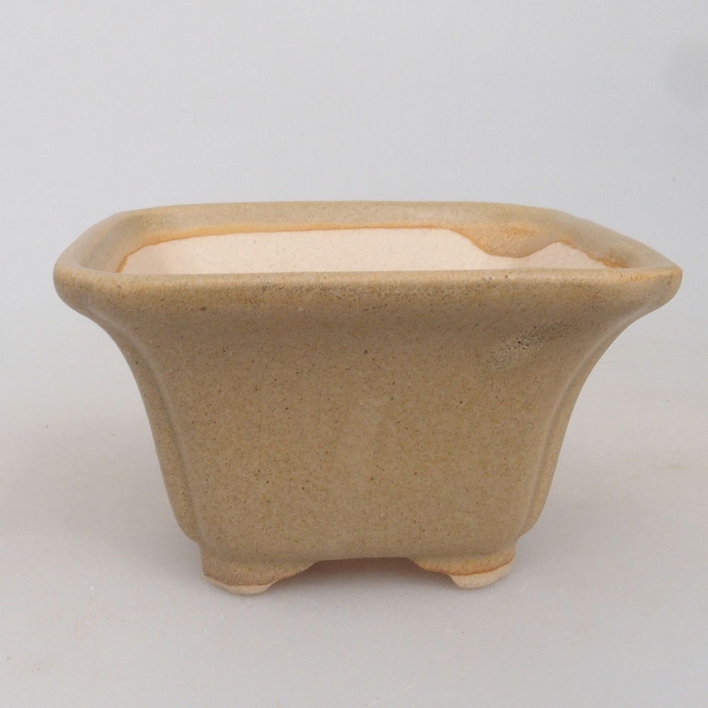 Mini-Bonsaischale 7,5 x 7,5 x 4,5 cm, braun