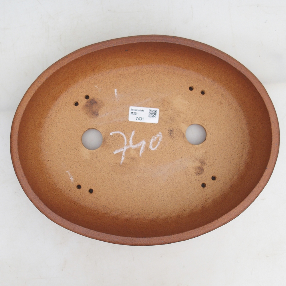 Bonsaischale 33 x 26 x 7,5 cm , Farbe braun