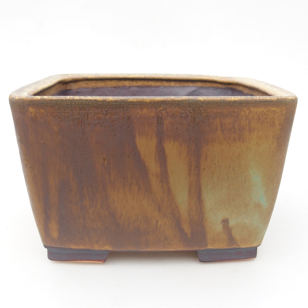 Bonsaischale aus Keramik 16 x 16 x 10 cm, grün