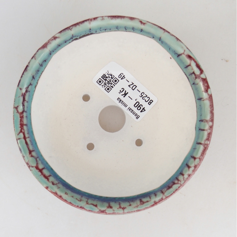 Bonsaischale aus Keramik 10,5 x 10,5 x 5 cm, grün