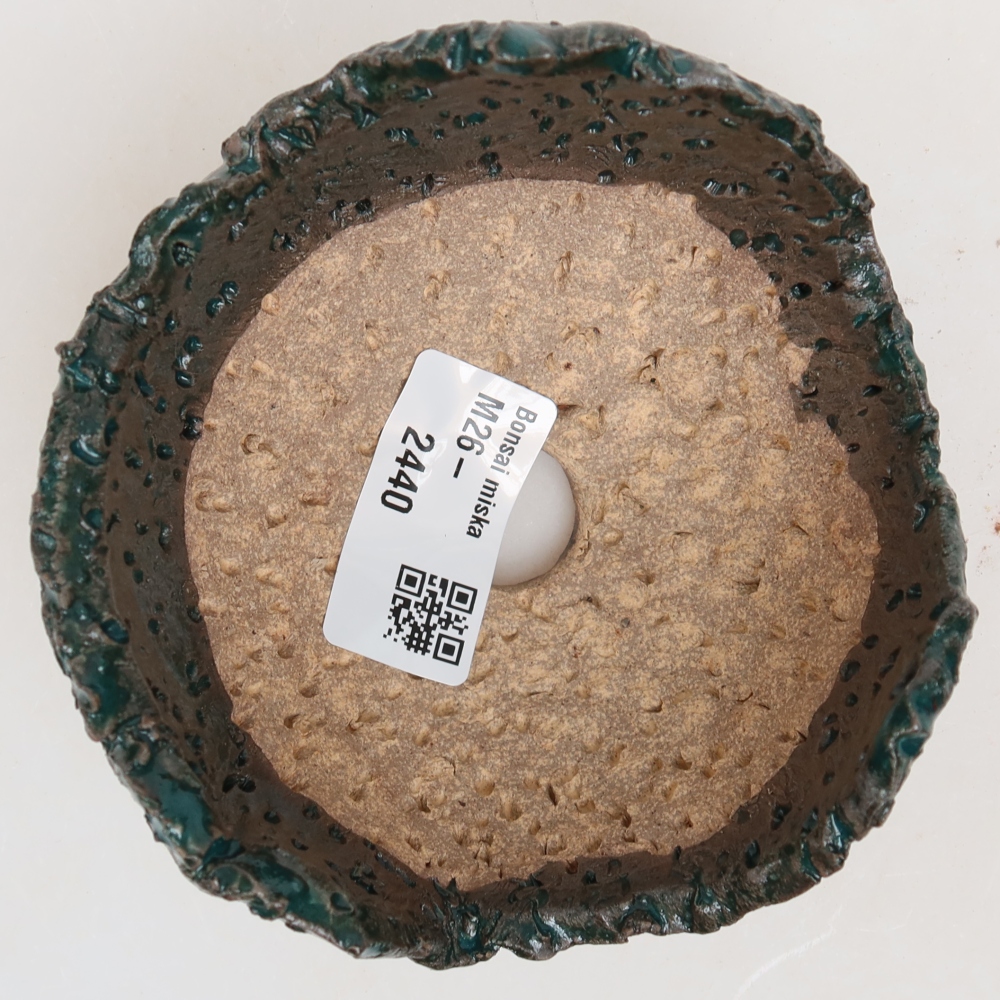 Keramikschale  10 x 10 x 6,5 cm, Farbe: grün