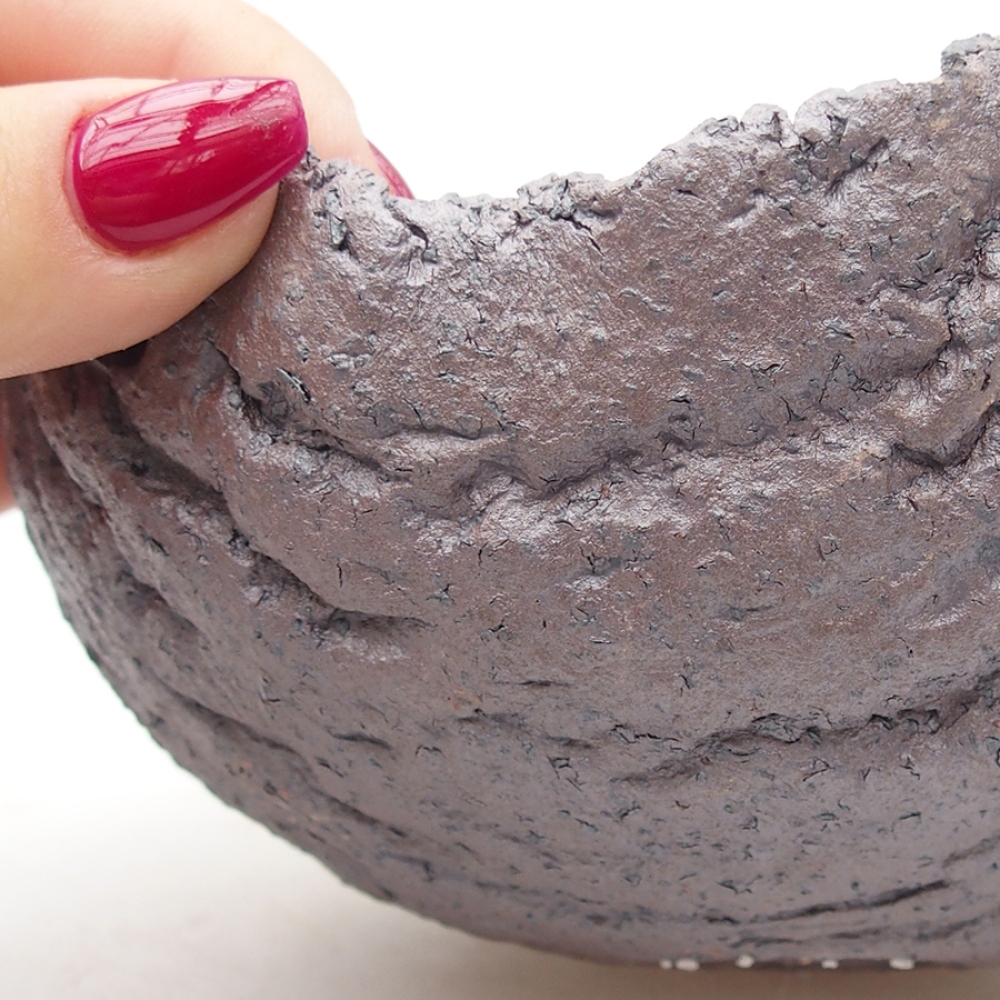 Keramikschale 14 x 13 x 13 cm , Metallic-Farbe