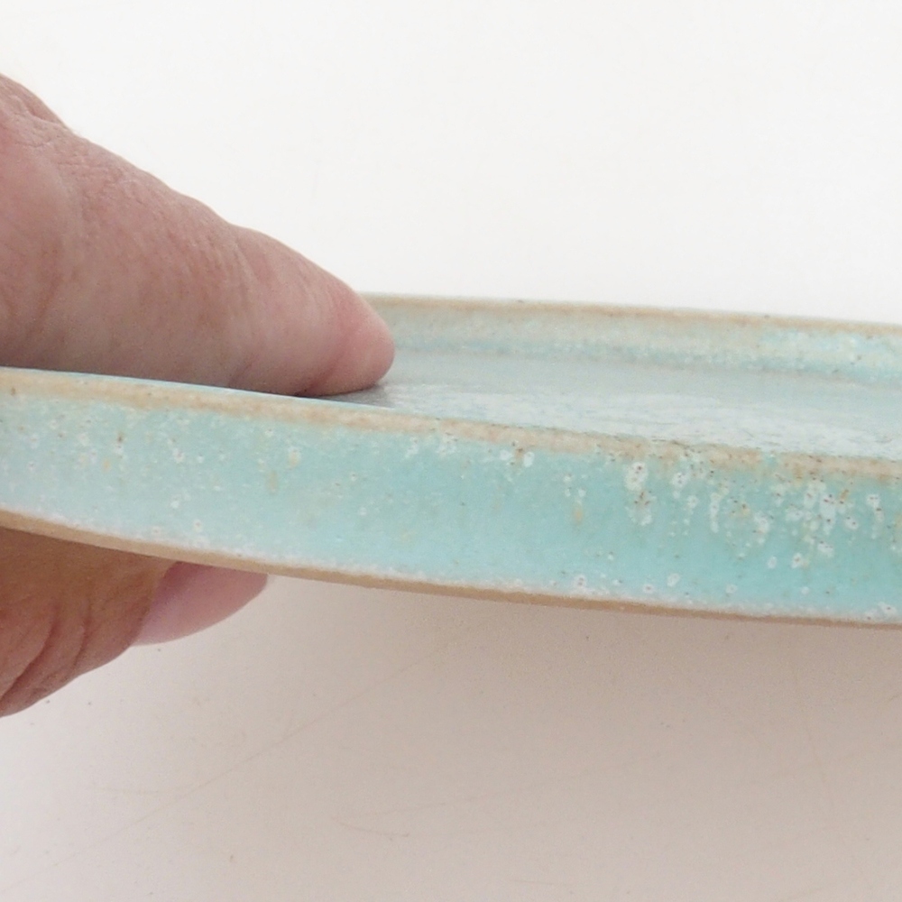 Runde Bonsai-Konsole D7-S - 16 x 16 x 1 cm - grün