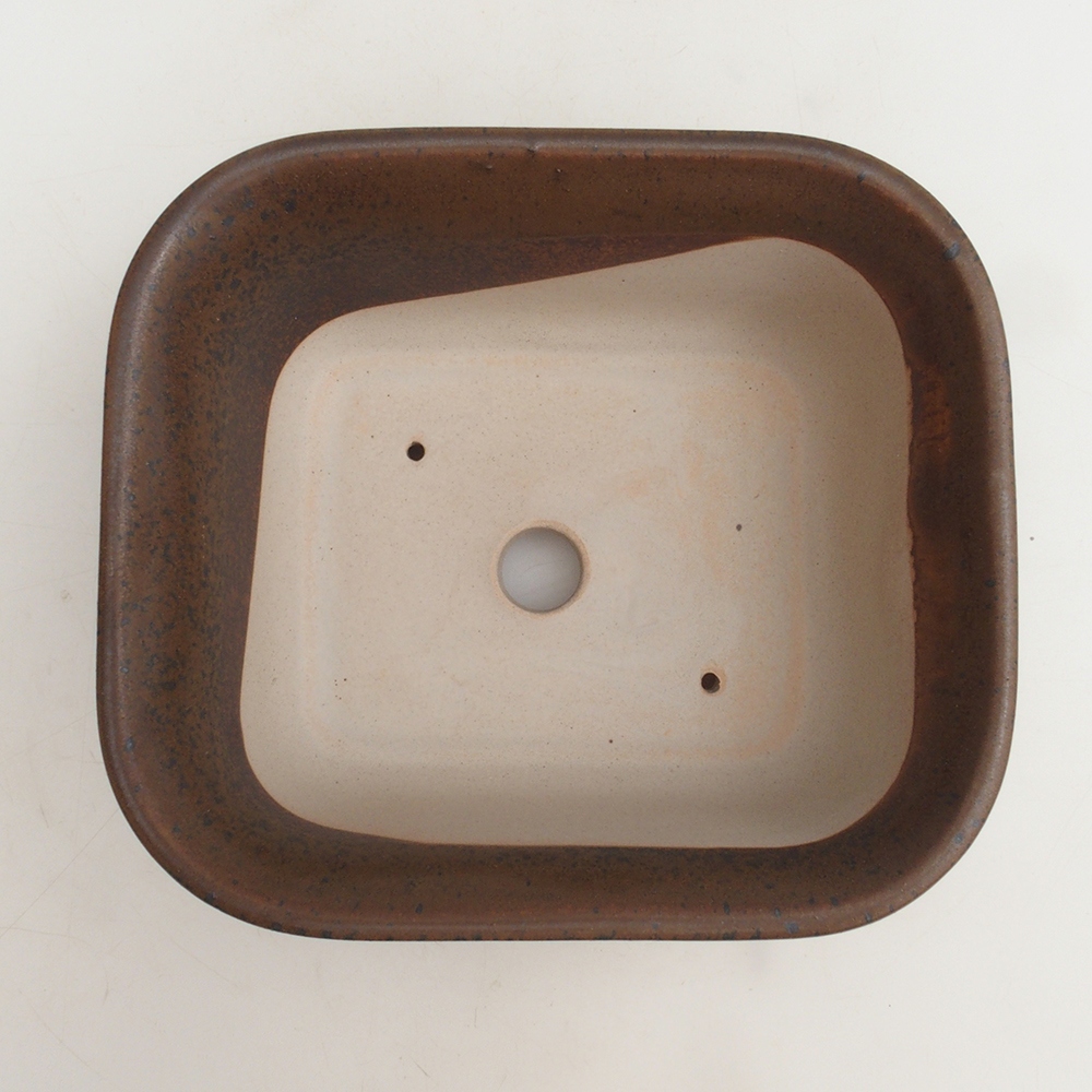 Bonsaischale H36 - 17 x 15 x 7,5 cm - braun