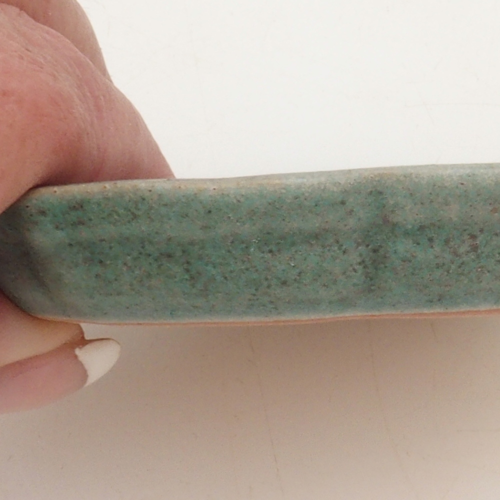 Keramische Untertasse H95 - 8 x 8 x 1 cm - grün