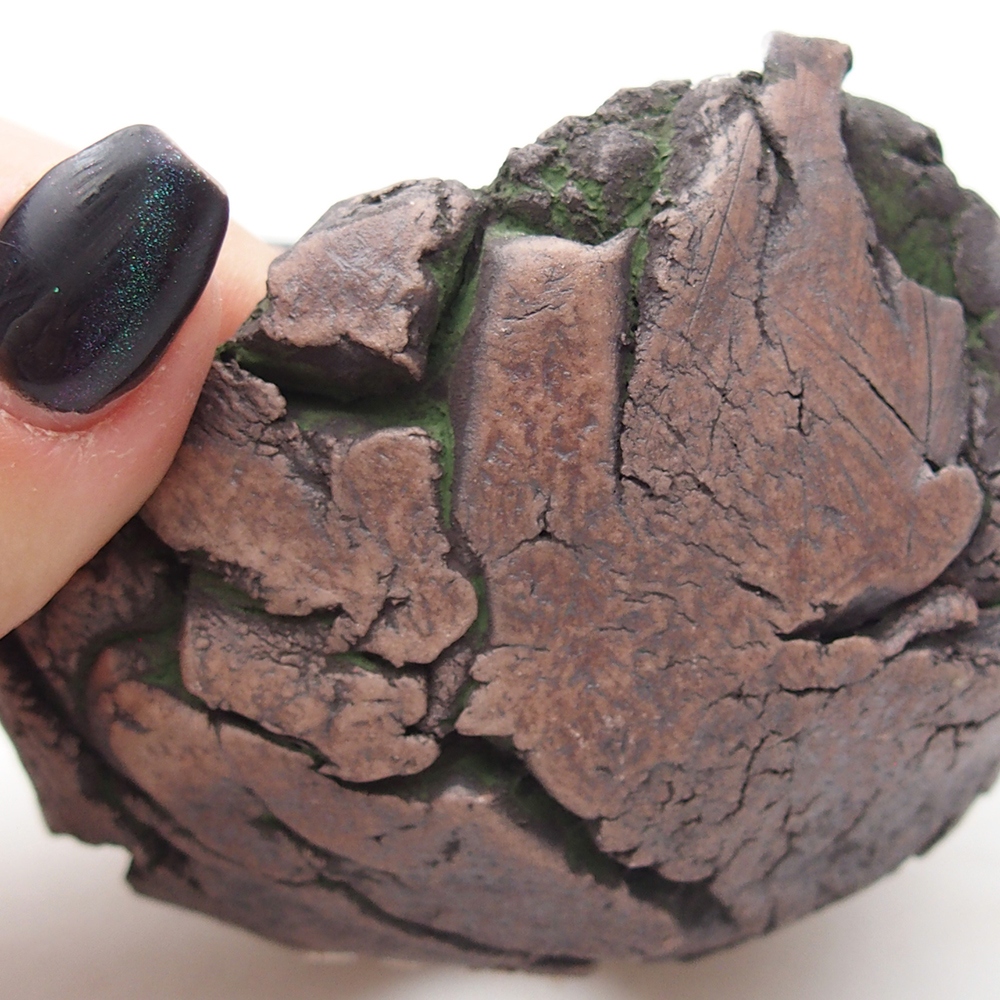 Keramische Schale 9,5 x 9,5 x 6 cm , Farbe grün