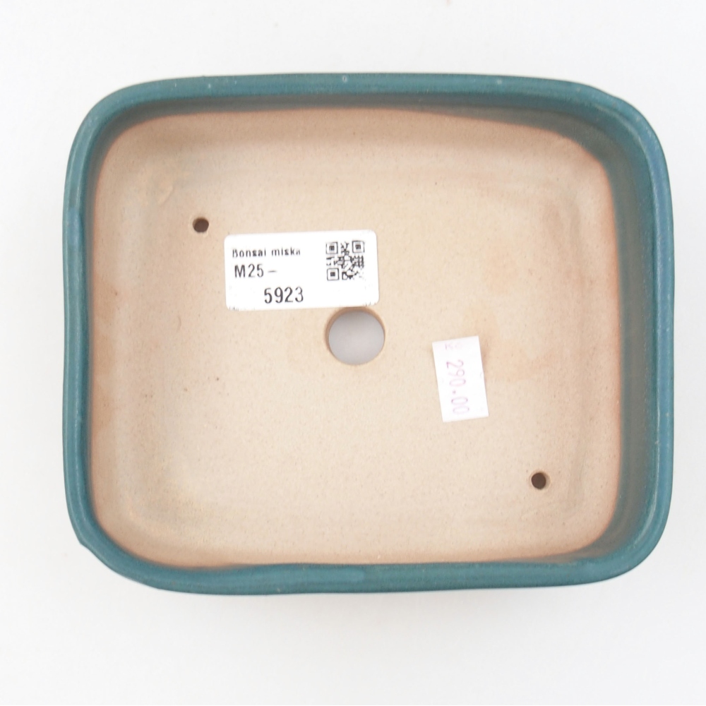 Bonsaischale aus Keramik 15,5 x 12 x 6 cm, Farbe blau