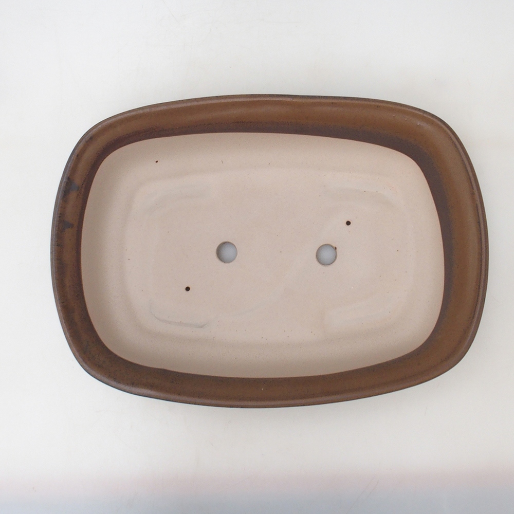 Bonsaischale H10 - 37 x 28 x 9 cm - braun