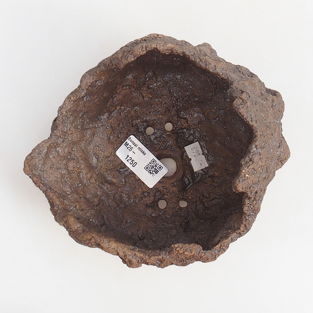 Keramikschale 16 x 14 x 14 cm , Farbe braun