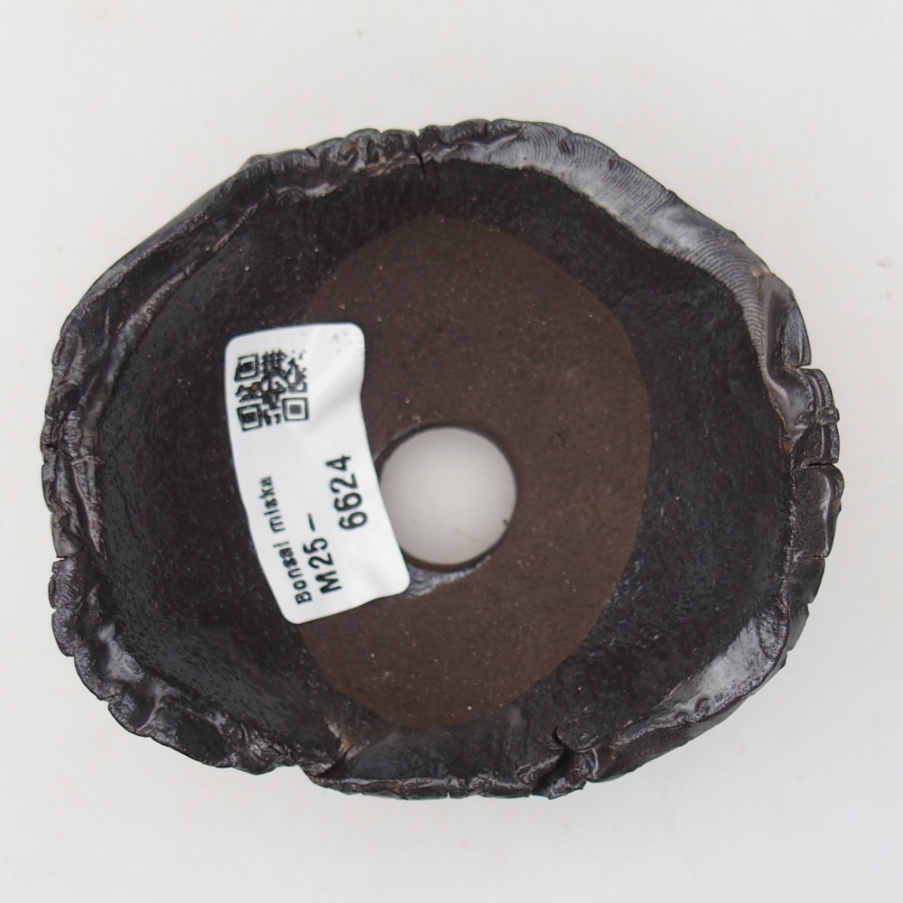 Keramikschale 9 x 8 x 5 cm , Farbe schwarz