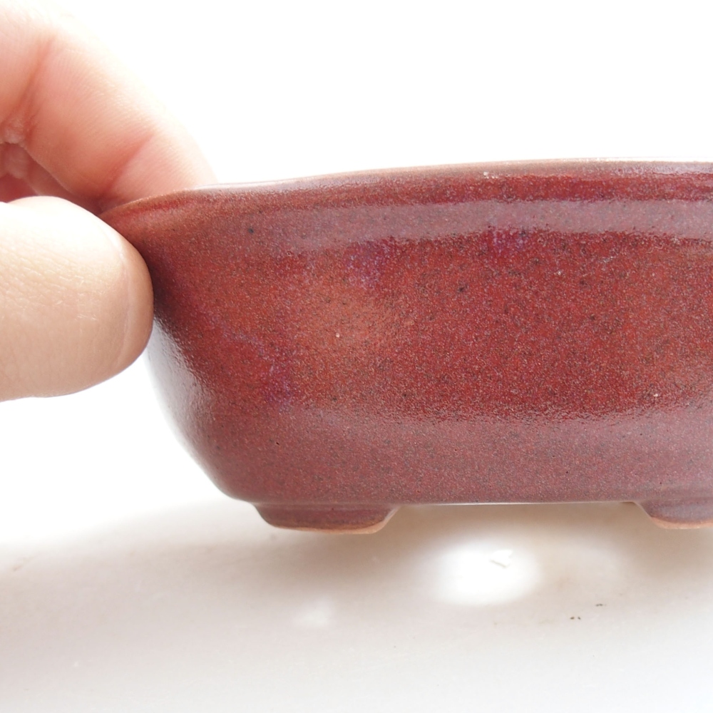 Bonsaischale aus Keramik 15,5 x 12 x 6 cm, Farbe blau