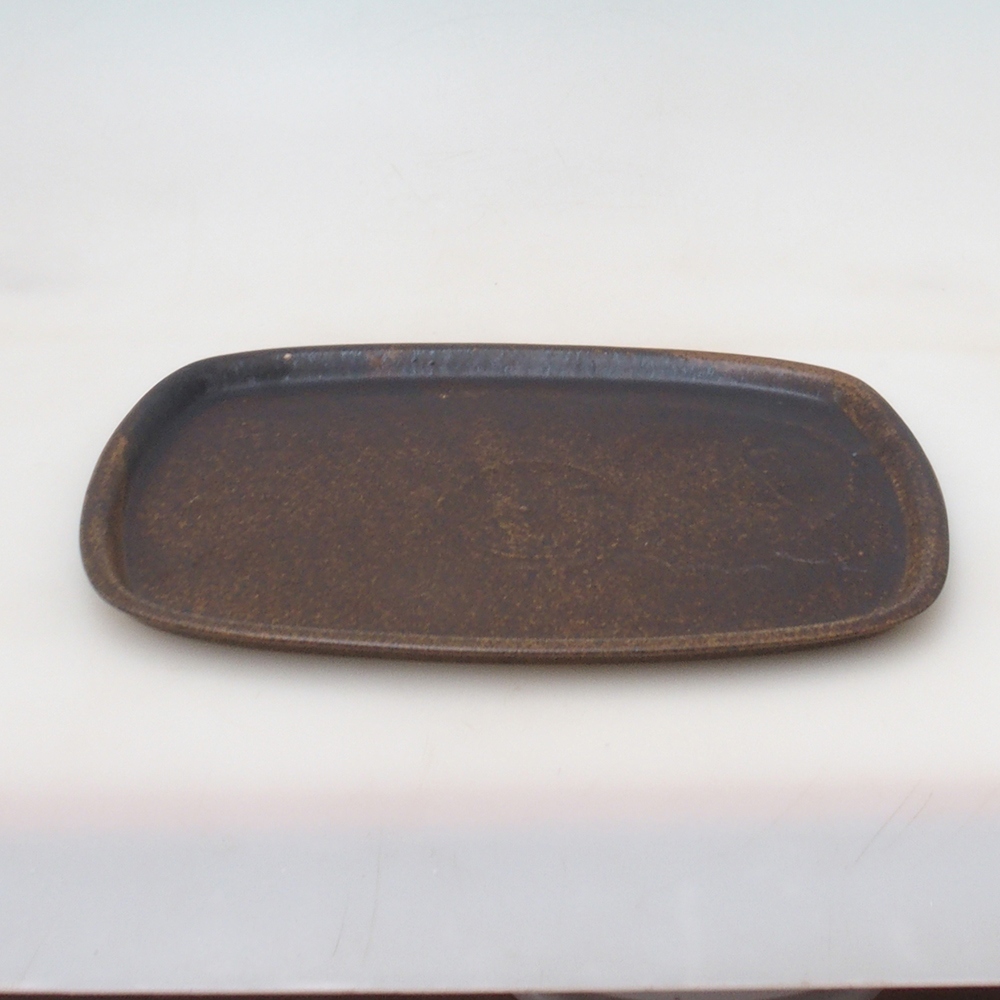 Keramiktablett H09 - 28,5 x 19,5 x 1,5 cm - braun
