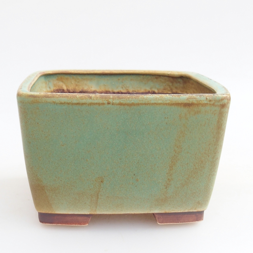 Bonsaischale aus Keramik 10,5 x 10,5 x 7 cm, rosa