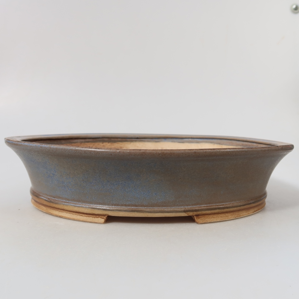 Keramik-Bonsai-Schale, 27 x 24,5 x 5,5 cm, Farbe: Blau