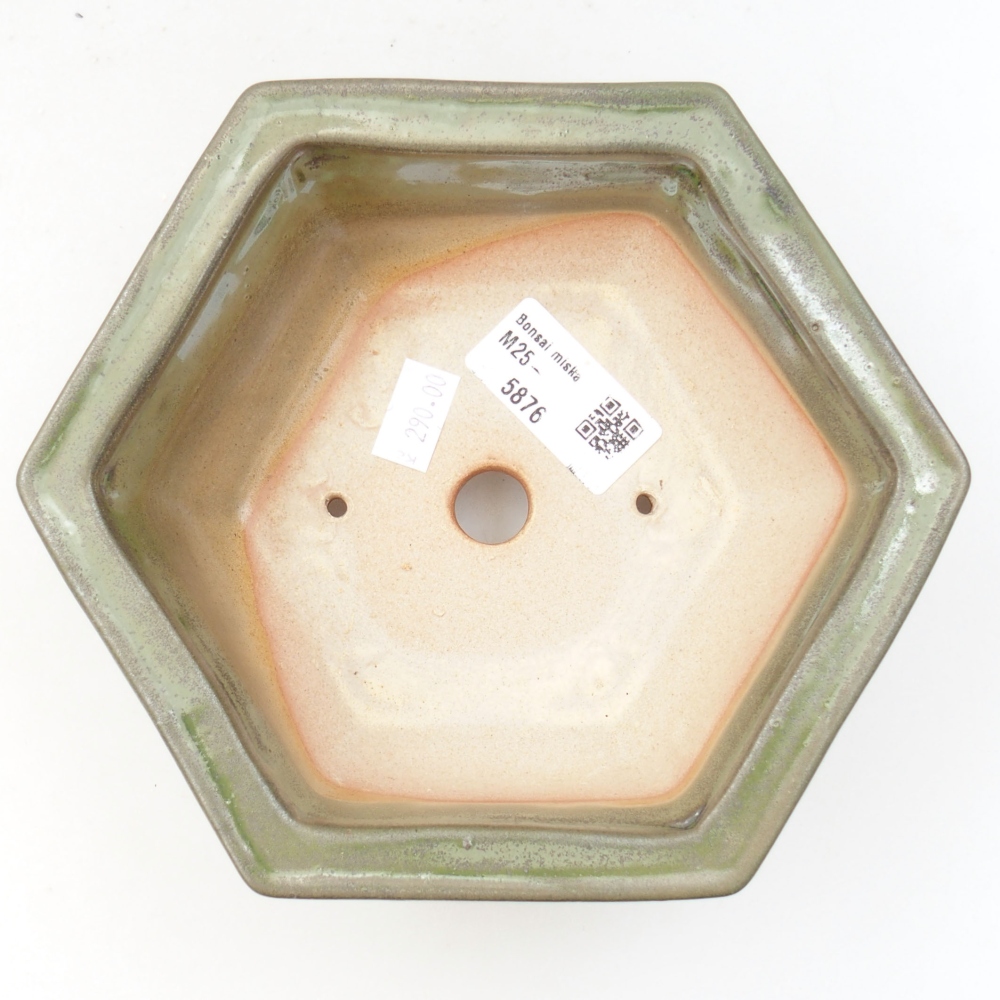 Bonsaischale aus Keramik 15,5 x 12 x 6 cm, Farbe blau