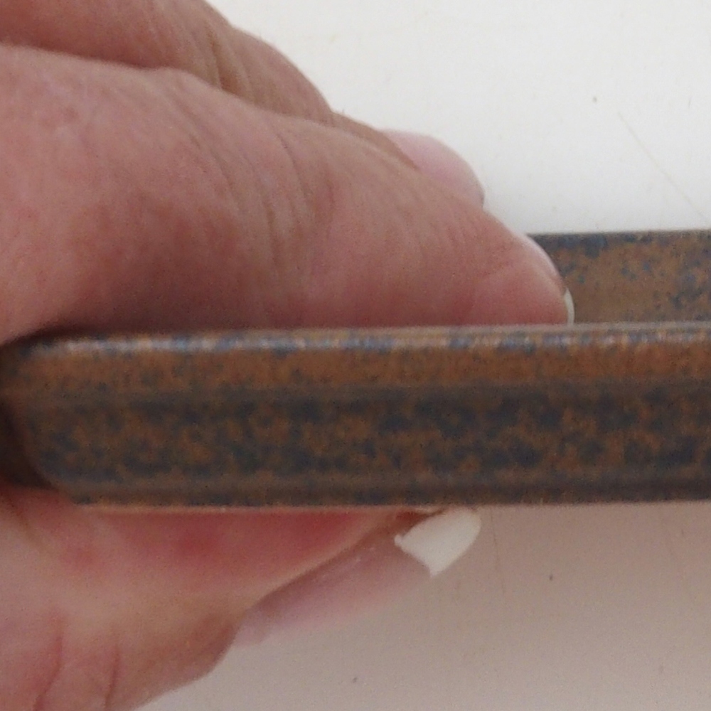 Rechteckige Bonsaischale D5-S - 11,5 x 8,5 x 1 cm - braun