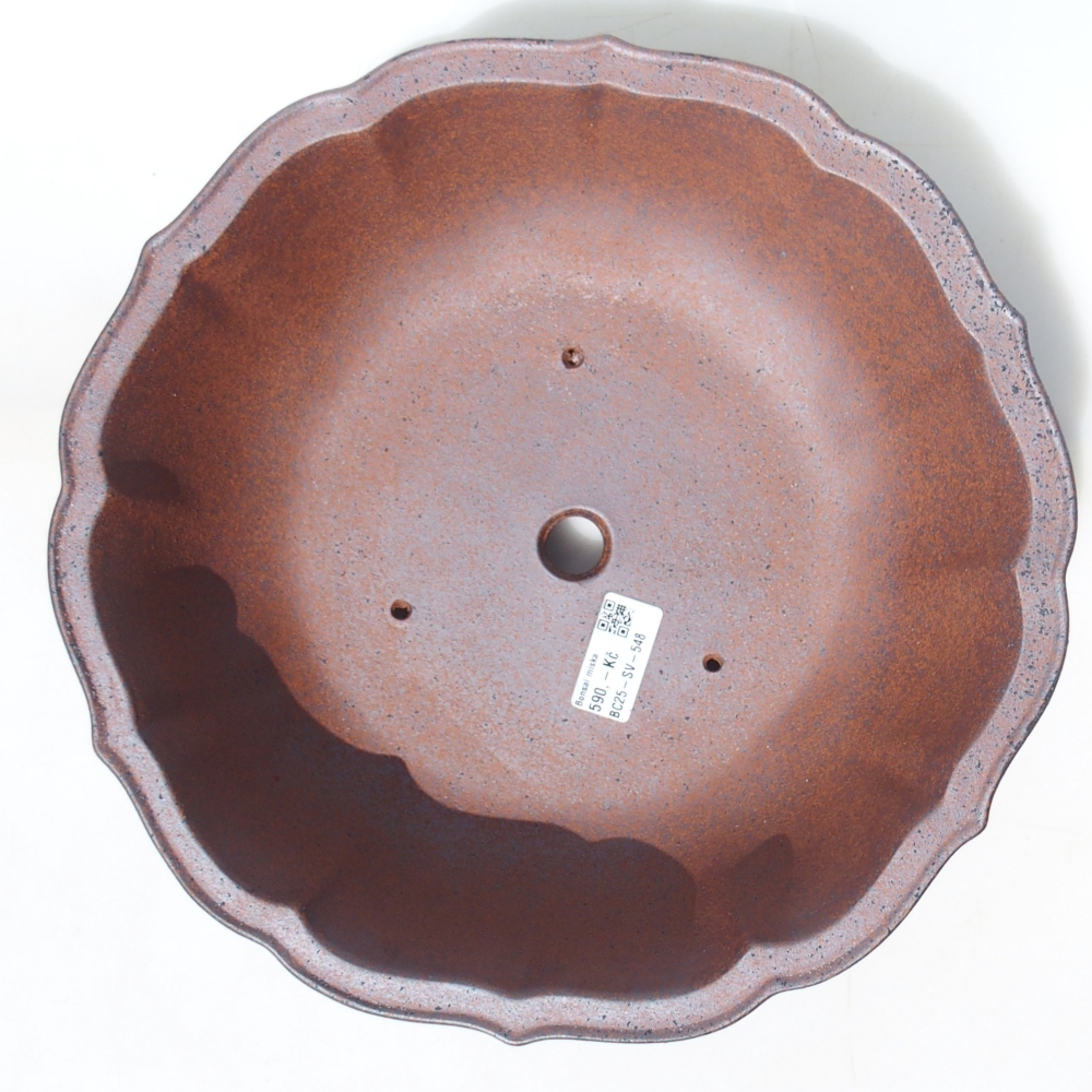 Schale 30 x 30 x 10 cm braun