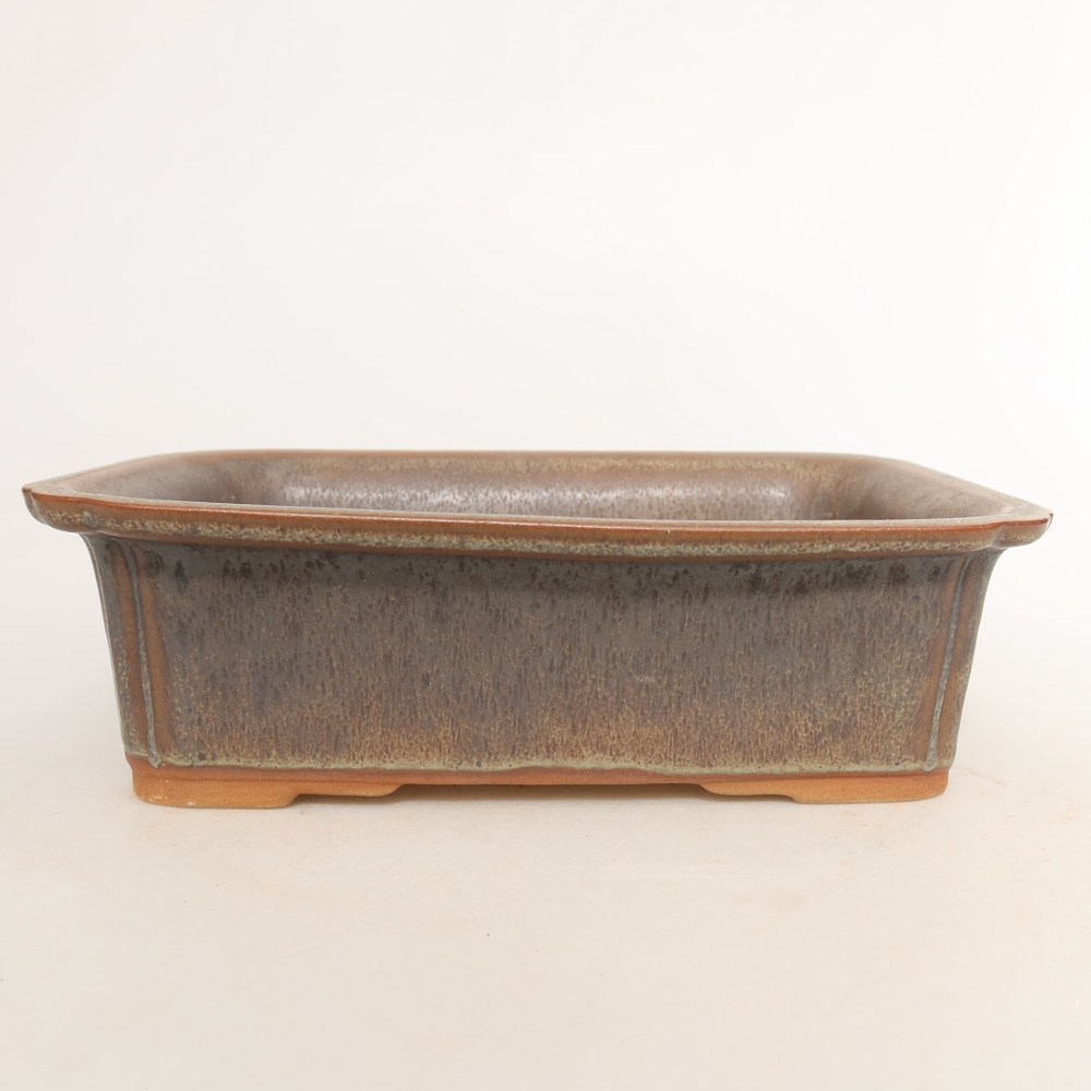 Keramikschale  20 x 15,5 x 5,5 cm, Farbe: braun