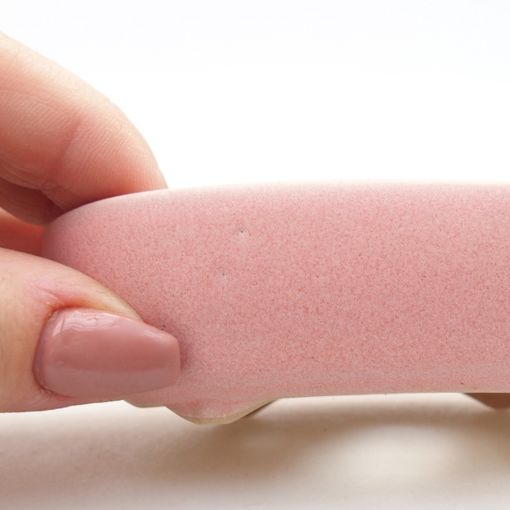 Bonsaischale aus Keramik 9 x 6,5 x 2,5 cm, rosa