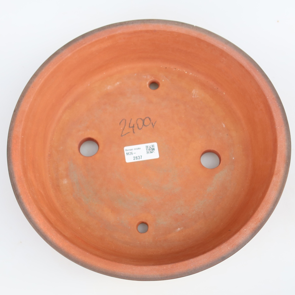 Keramikschale  30,5 x 30,5 x 7 cm, Farbe: Ziegelrot