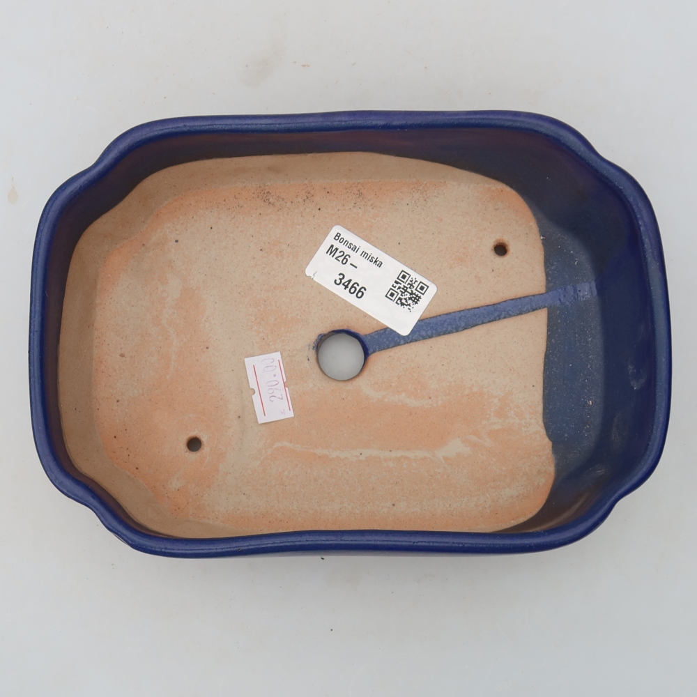 Keramik-Bonsai-Schale 18,5 x 13 x 5 cm, Farbe: Blau