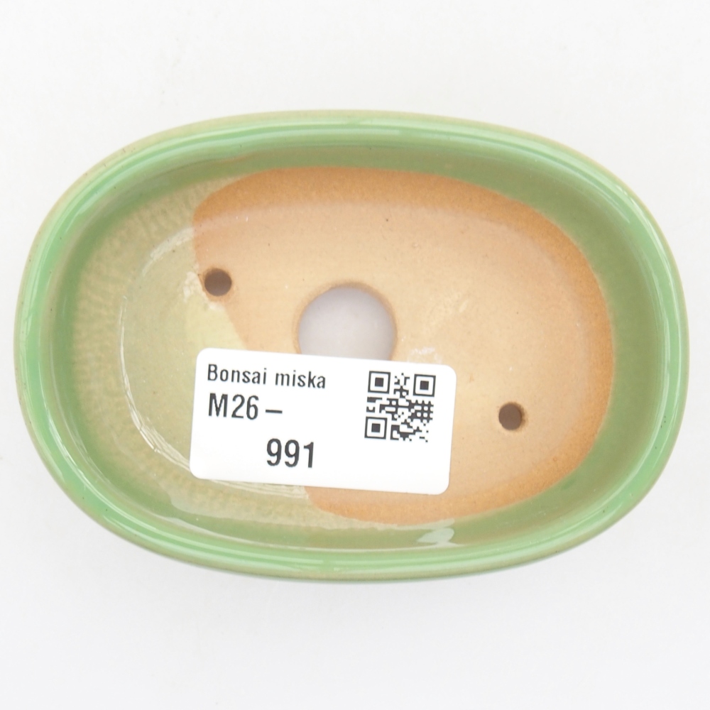Bonsaischale aus Keramik 9 x 6,5 x 3 cm, grün