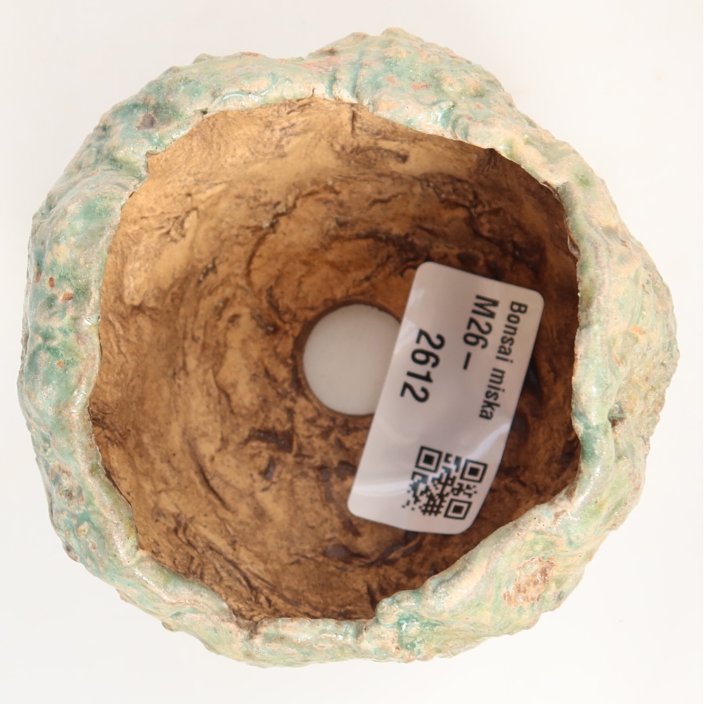 Keramikschale  7,5 x 7 x 6,5 cm, Farbe: grün