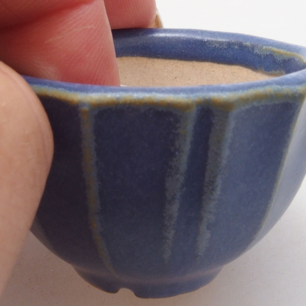 Mini-Bonsaischale 5 x 5 x 3 cm, blau