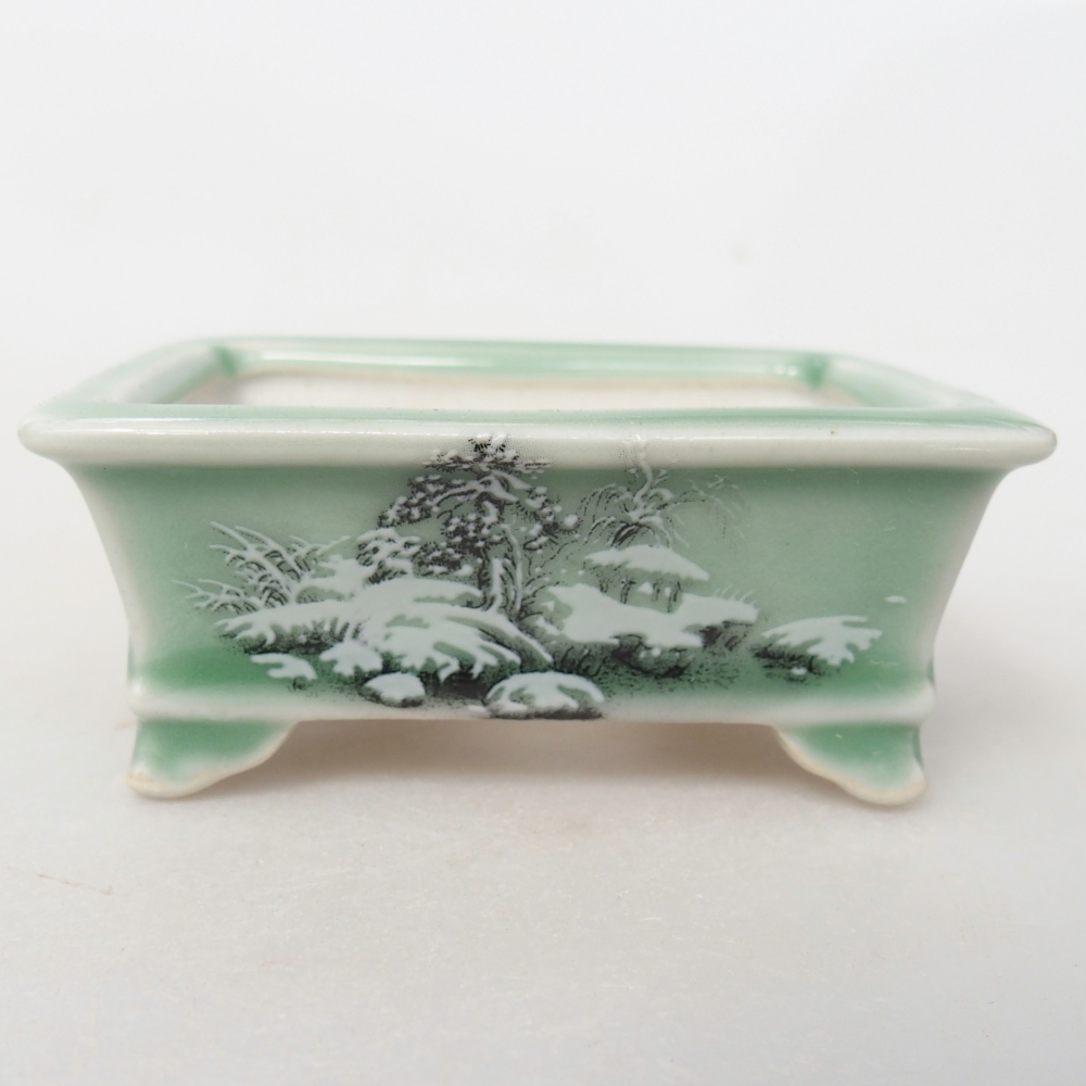 Mini-Bonsaischale 8 x 6 x 3 cm, grün