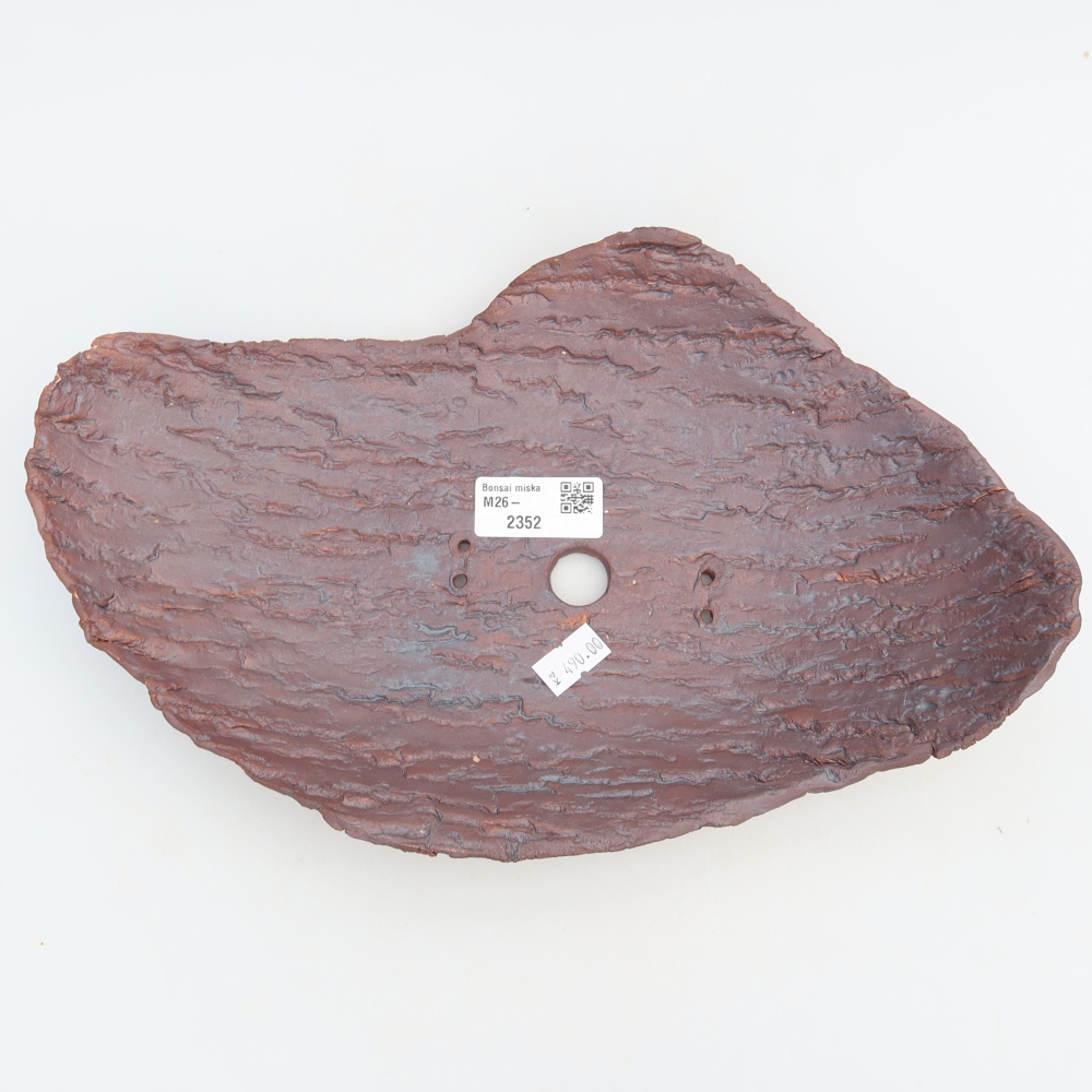 Keramikschale  30 x 19,5 x 7 cm, Farbe: braun