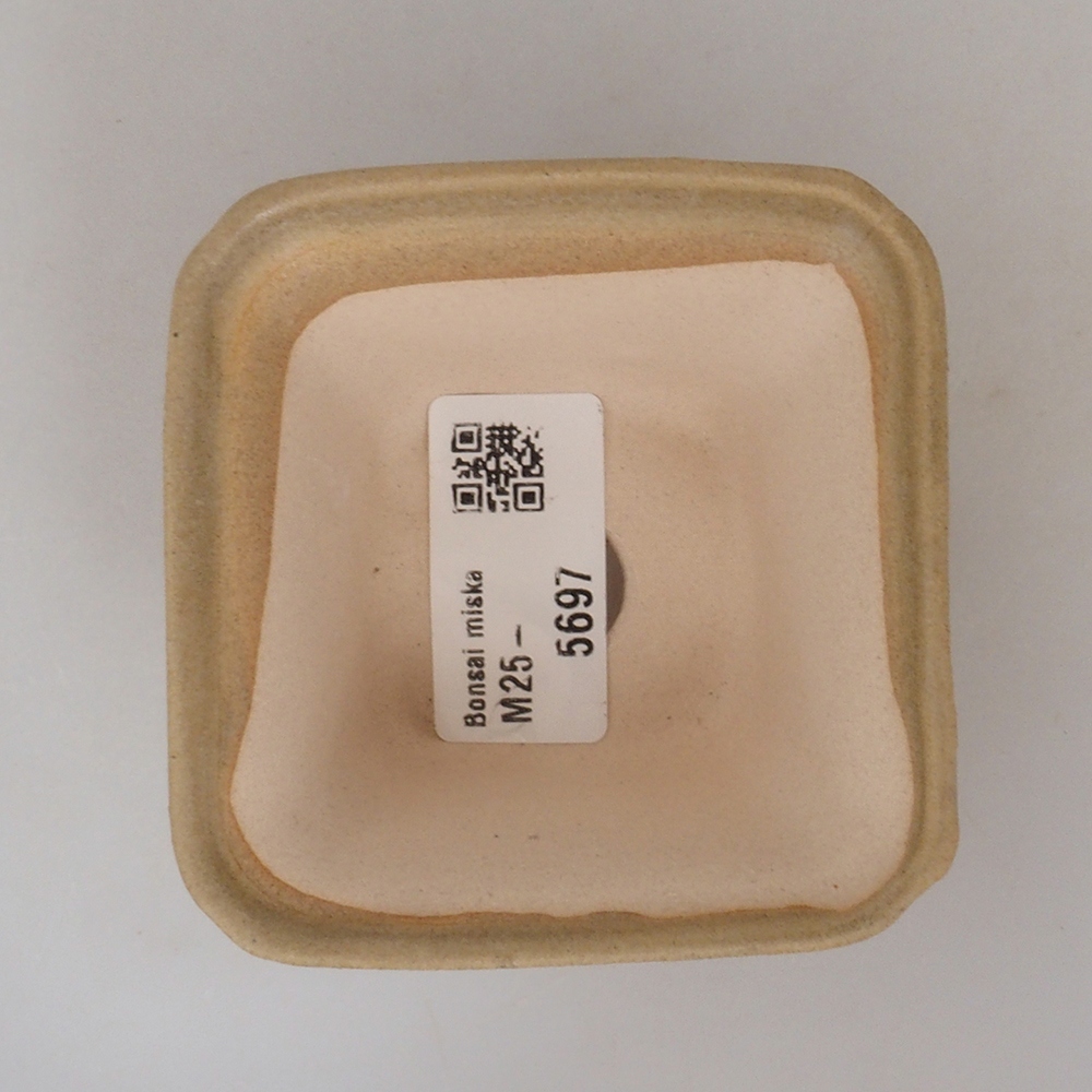 Mini-Bonsaischale 7,5 x 7,5 x 4,5 cm, braun