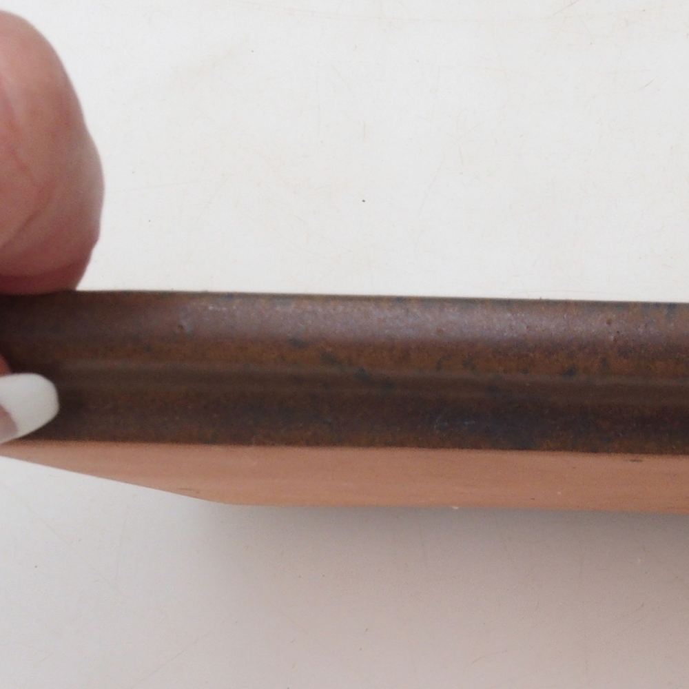 Bonsai Untersetzer Rechteck 19,5 x 14 x 1,5 cm - braun