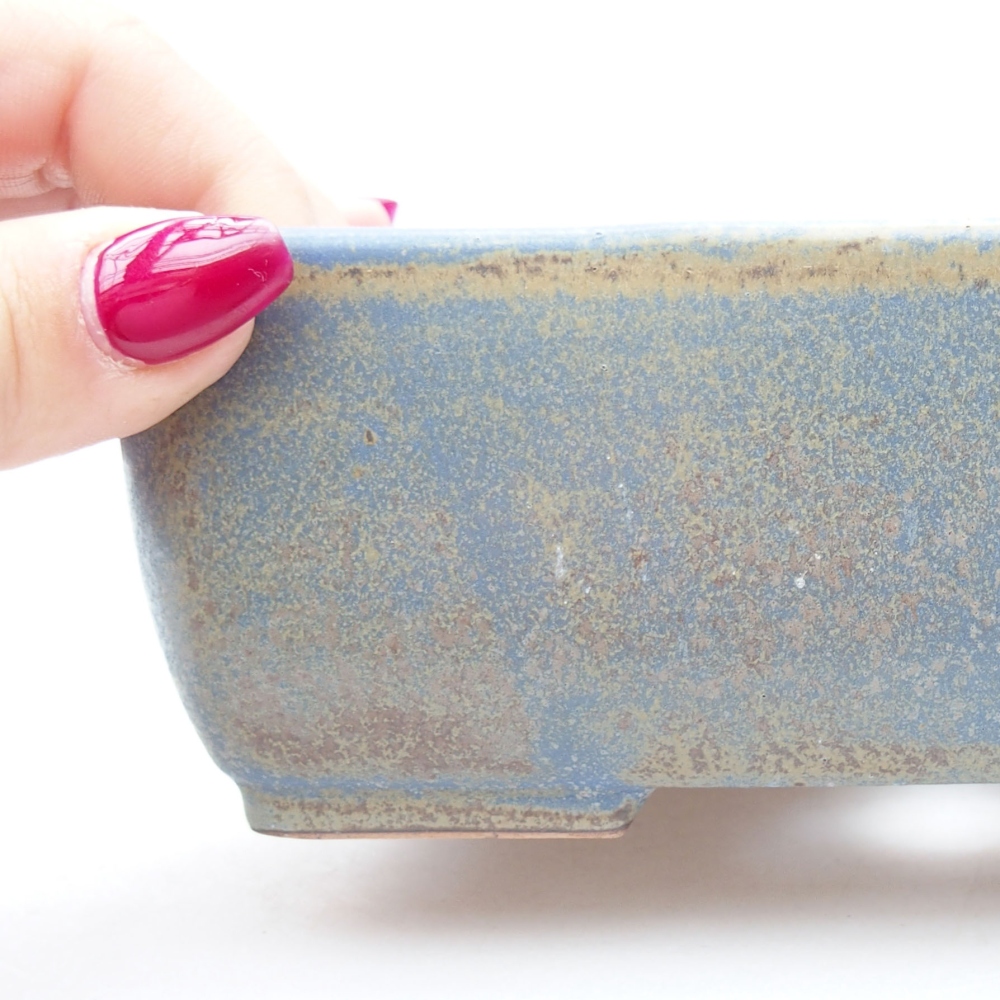 Bonsaischale aus Keramik 16 x 11 x 5,5 cm, grün