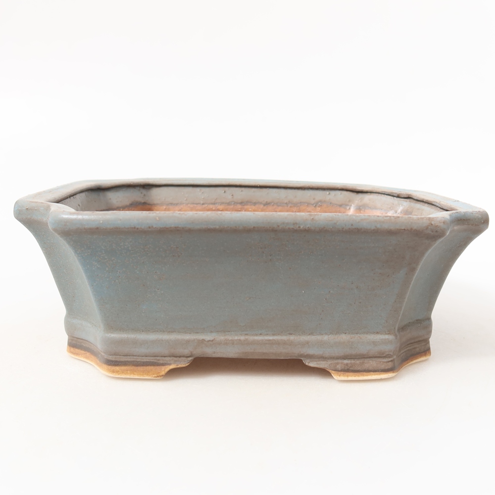 Keramik-Bonsai-Schale 18 x 15 x 6 cm, Farbe: Rosa