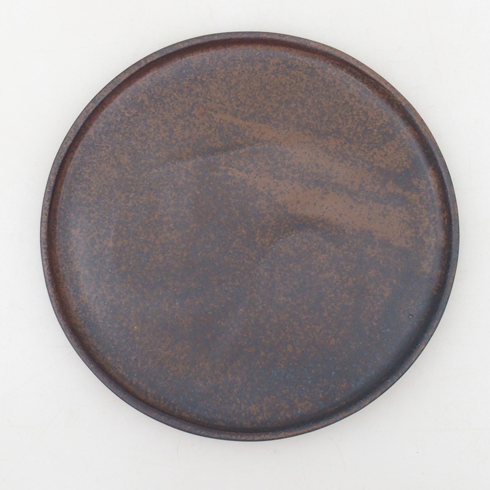 Runde Bonsai-Konsole D7-S - 16 x 16 x 1 cm - braun