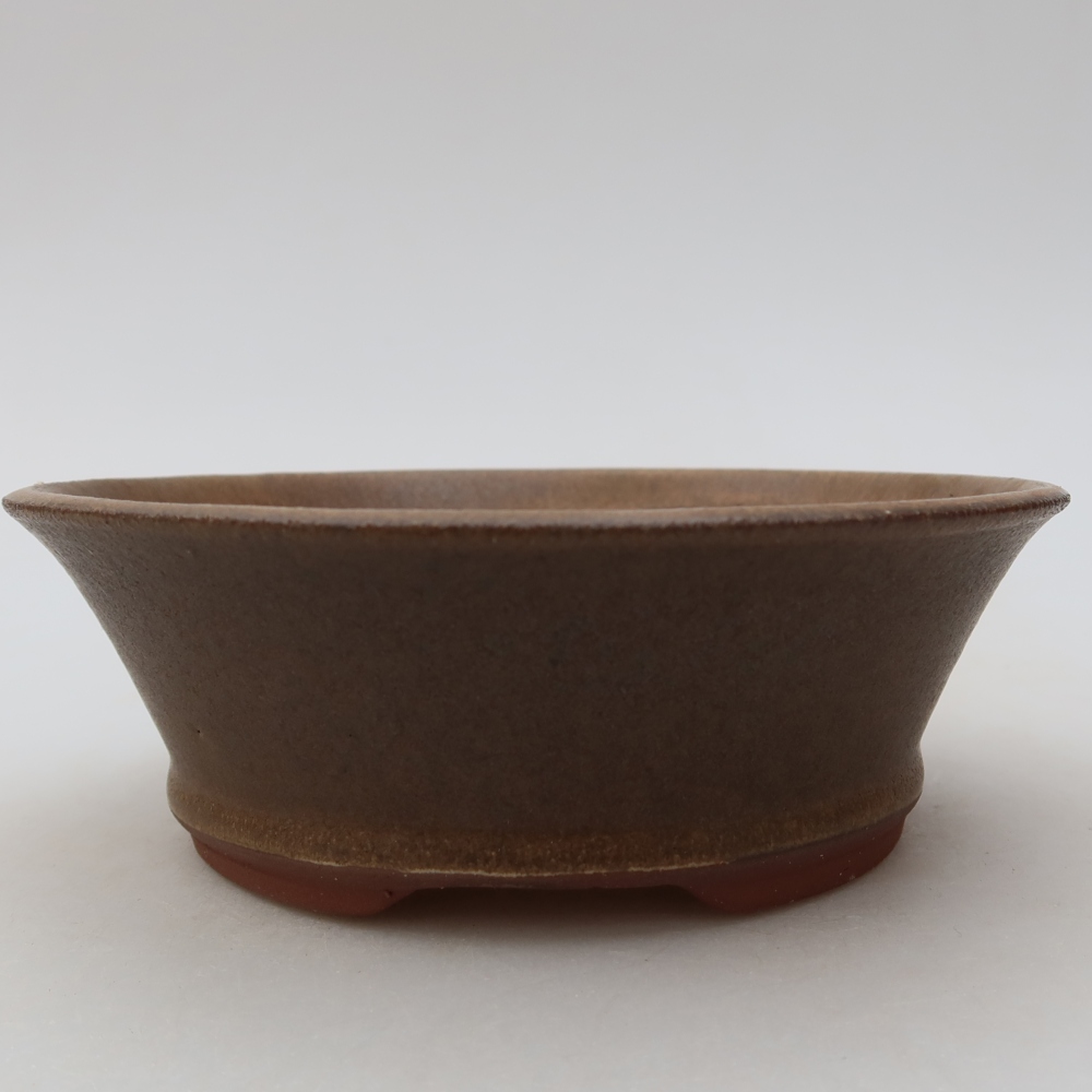 Bonsaischale aus Keramik 15 x 15 x 5 cm, braun