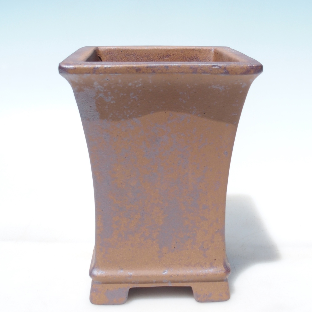 Schale 15 x 15 x 20,5 cm braun