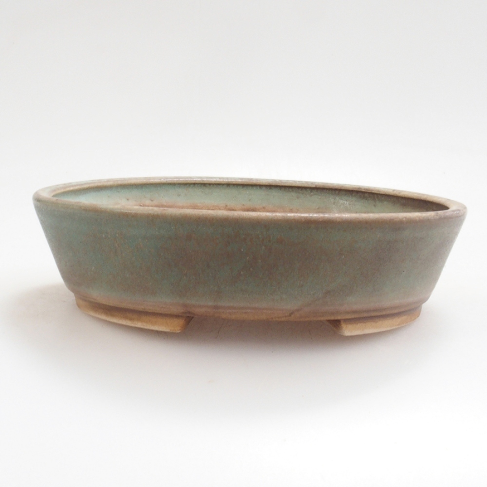 Bonsaischale aus Keramik 10 x 8,5 x 4 cm, braun