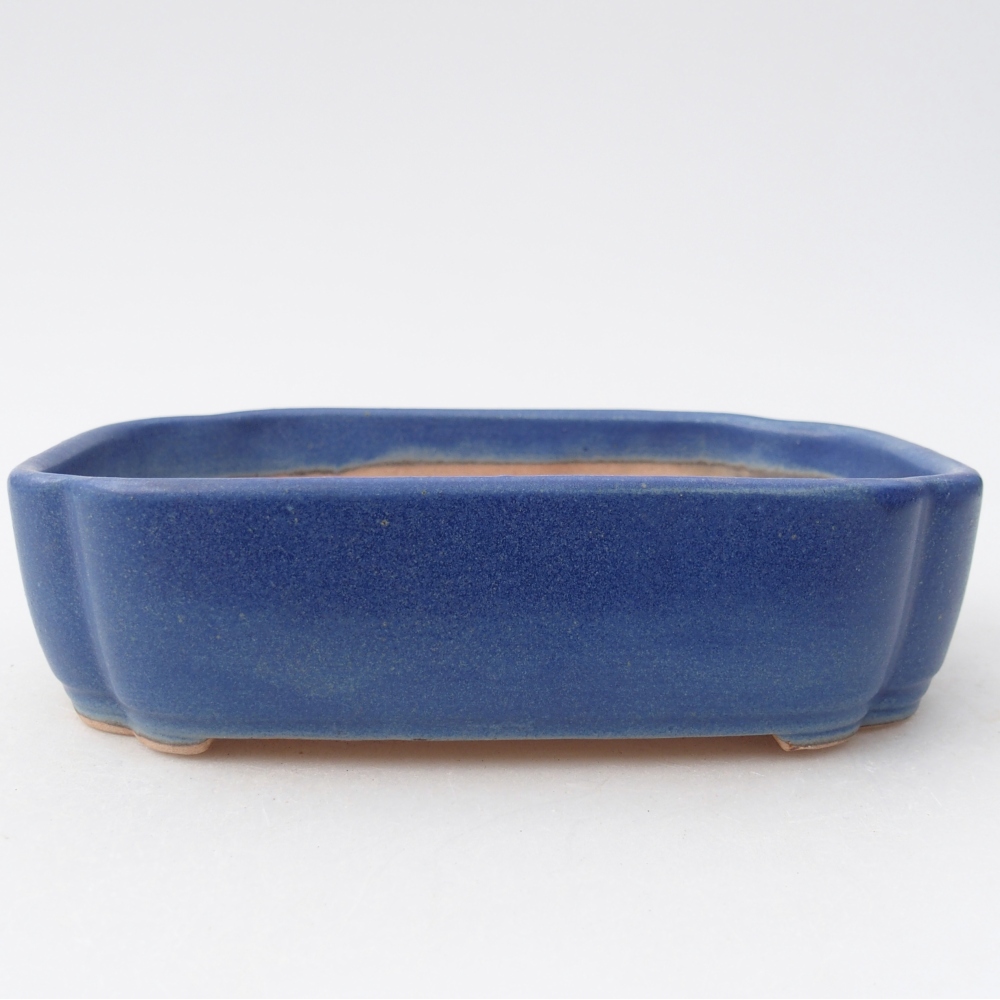 Bonsaischale aus Keramik 16 x 11,5 x 4 cm, Farbe blau