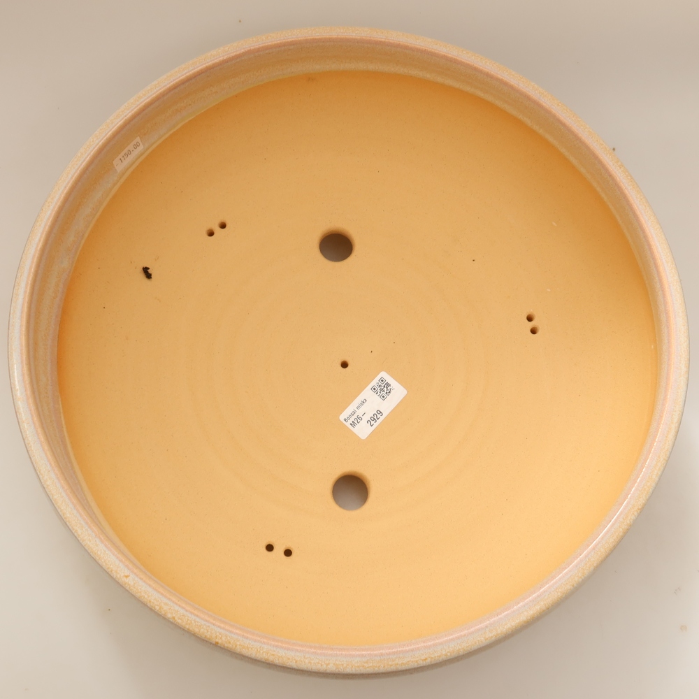 Keramik-Bonsai-Schale 35 x 35 x 11 cm, Farbe: Beige – NUR PERSÖNLICHE ABHOLUNG oder Palettenversand