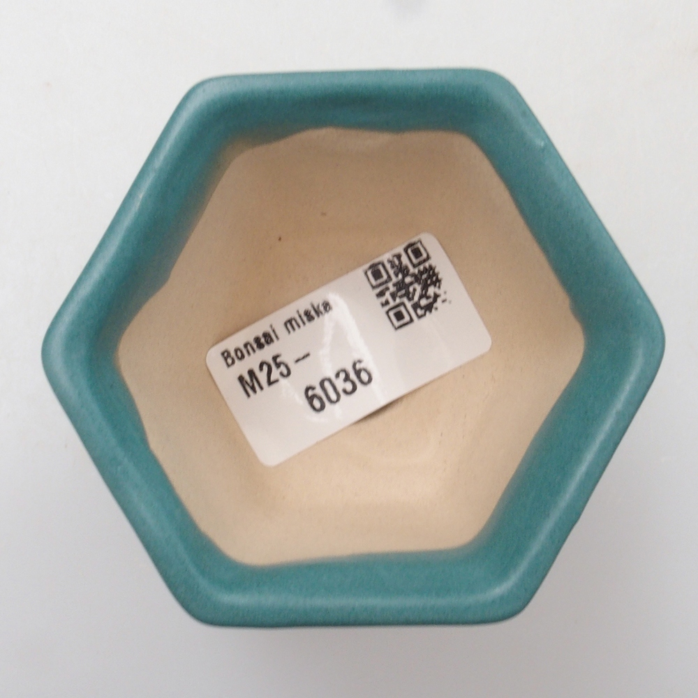 Bonsaischale aus Keramik 6,5 x 5,5 x 4 cm, Farbe blau