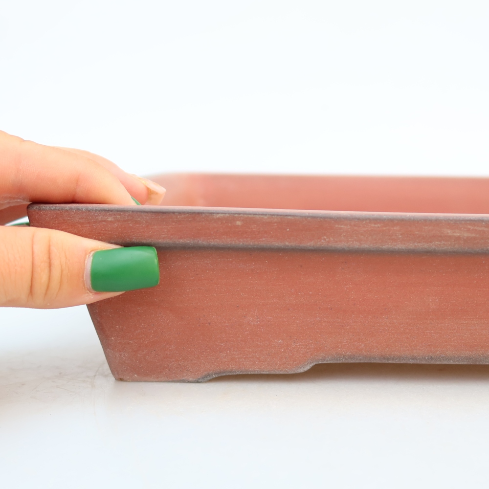 Keramikschale  26 x 20 x 5 cm, Farbe: Ziegelrot